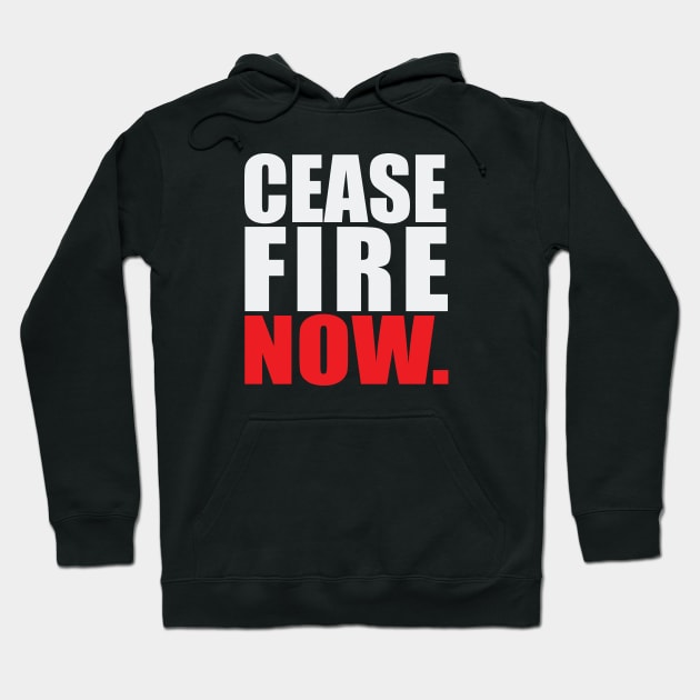 Ceasefire Now Hoodie by brewok123